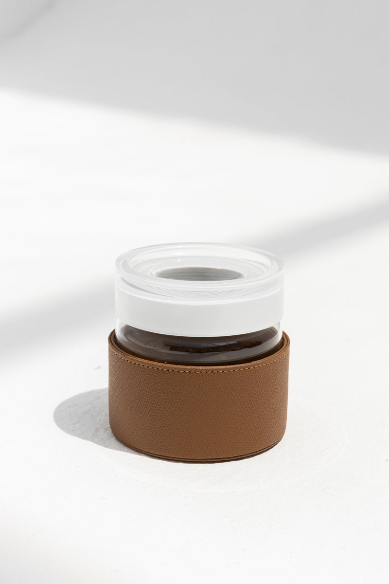 Airtight Jars Full Leather Small