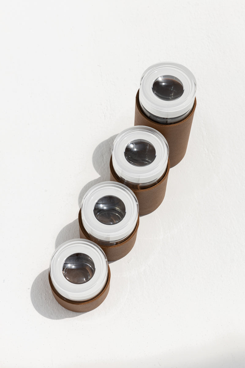 Airtight Jars Full Leather Medium