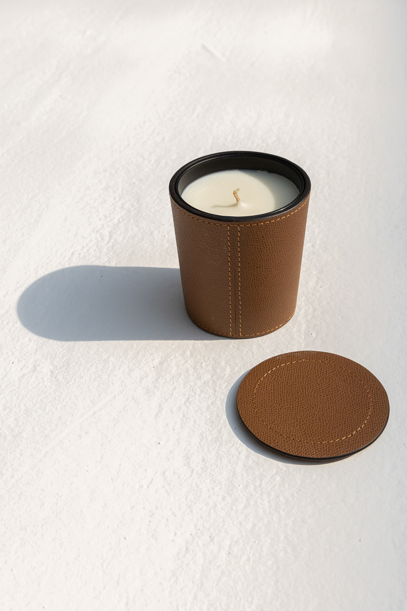 Leather Candle Holder Fragrance