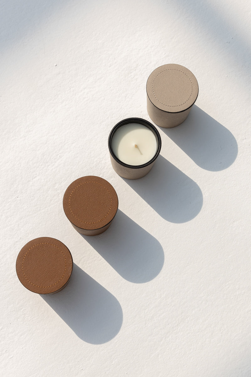 Leather Candle Holder Fragrance