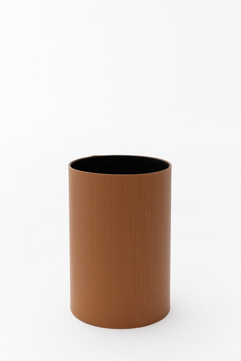 Round Paper Bin in Firenze Camel