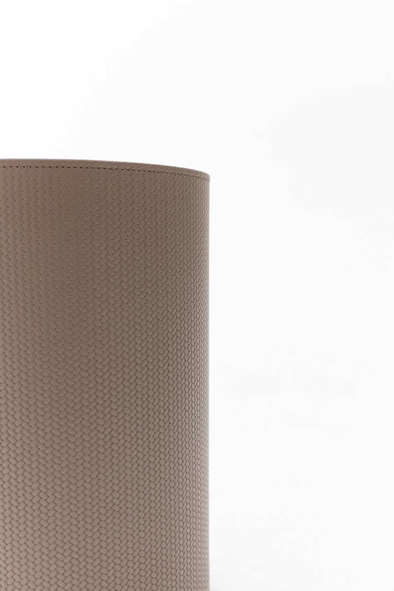 Round Paper Bin in Firenze Taupe