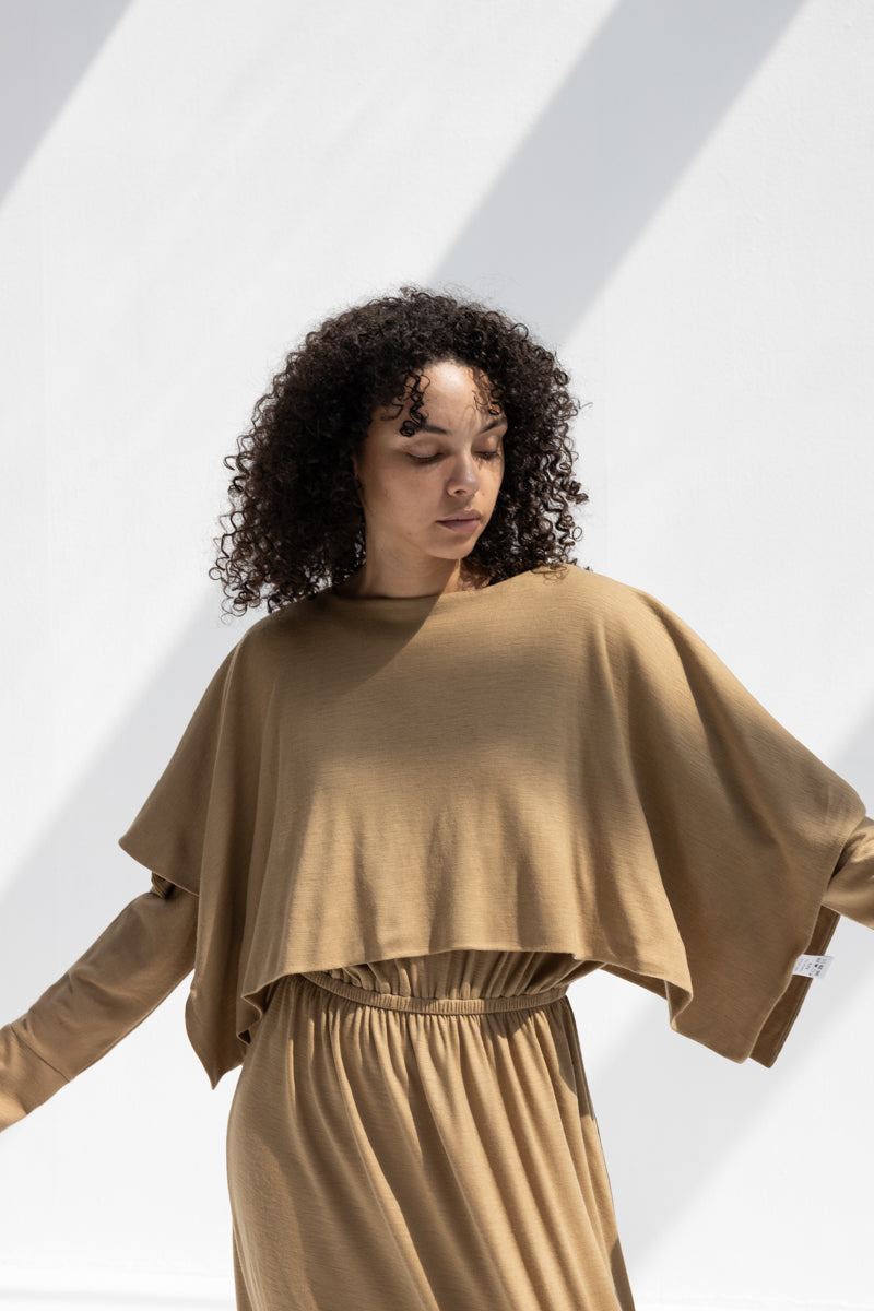 Wool Mini Poncho