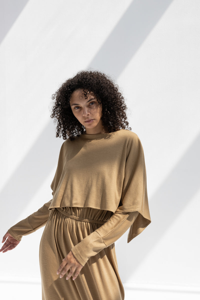 Wool Mini Poncho