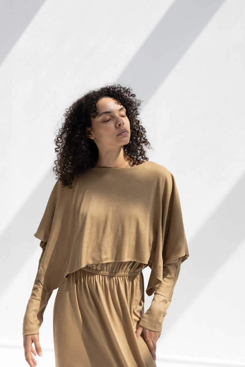 Wool Mini Poncho