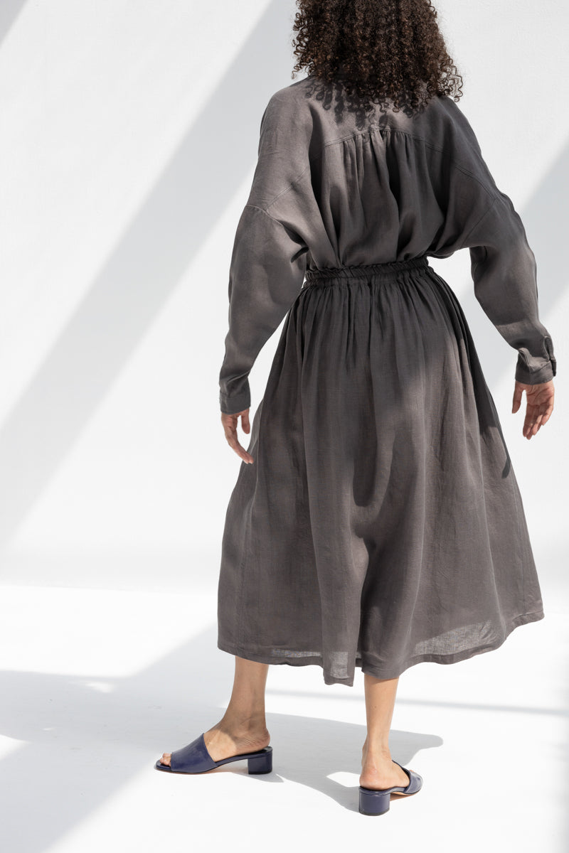 Color Linen Skirt