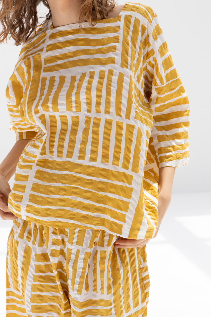 Short Sleeve Square Neck Top