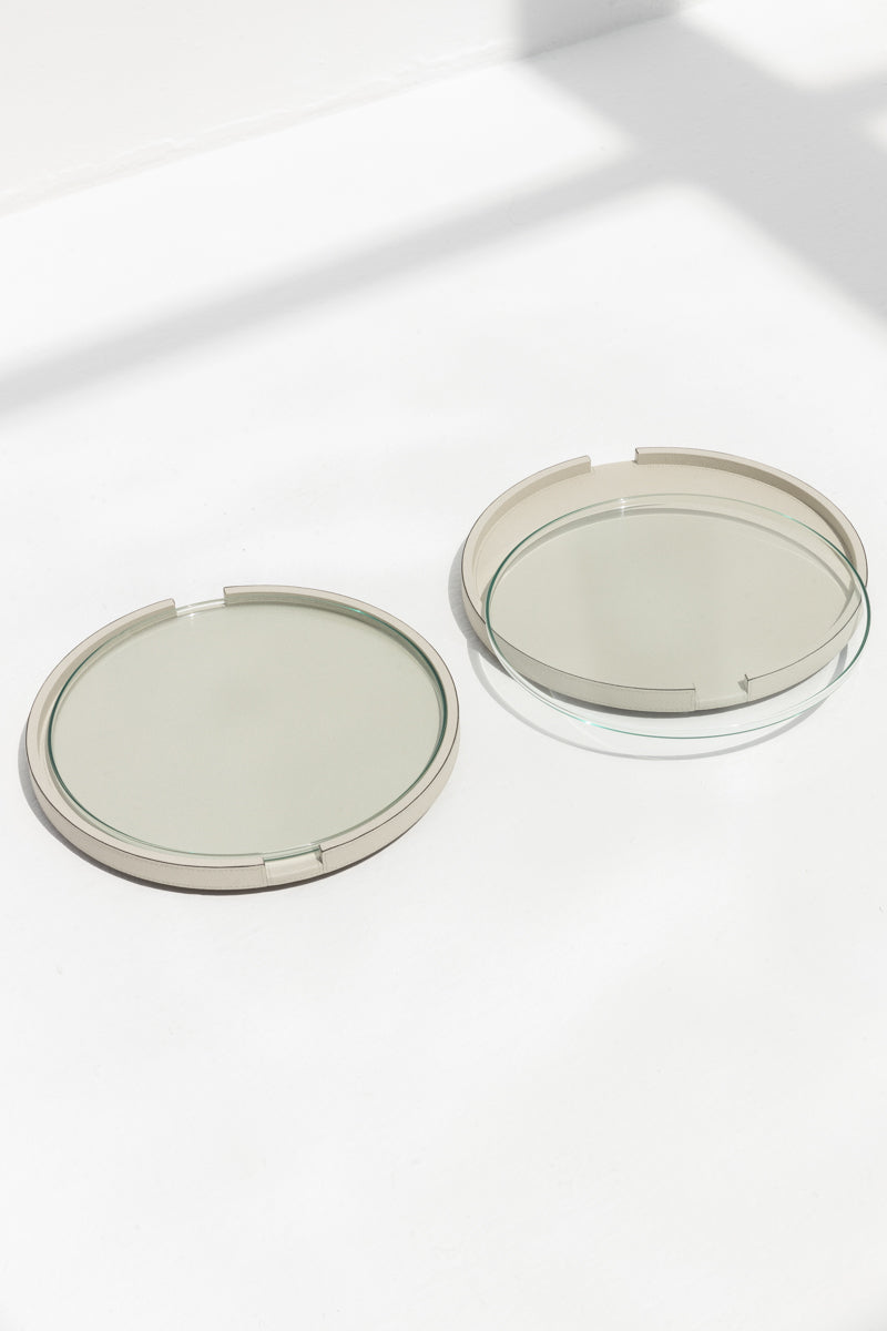 Gourmet Round Tray in Lightgrey