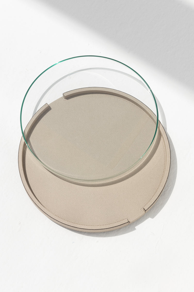 Gourmet Round Tray in Stone