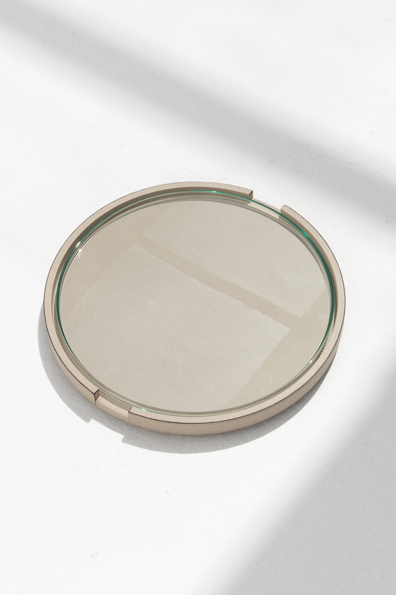 Gourmet Round Tray in Stone
