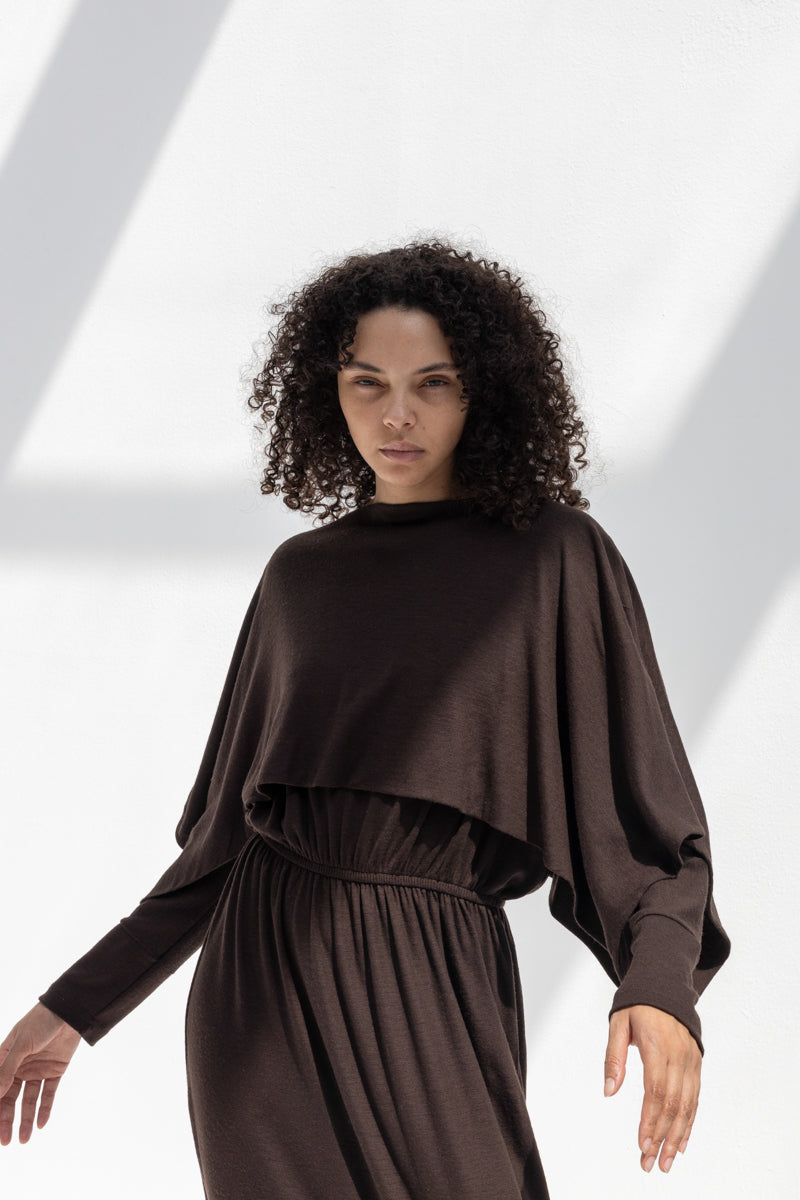 Wool Mini Poncho