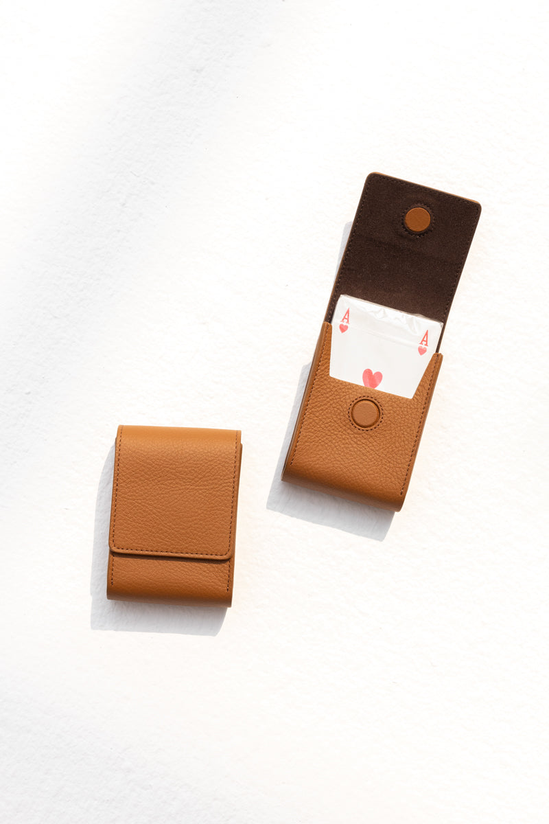 Playing Card Leather Pochet