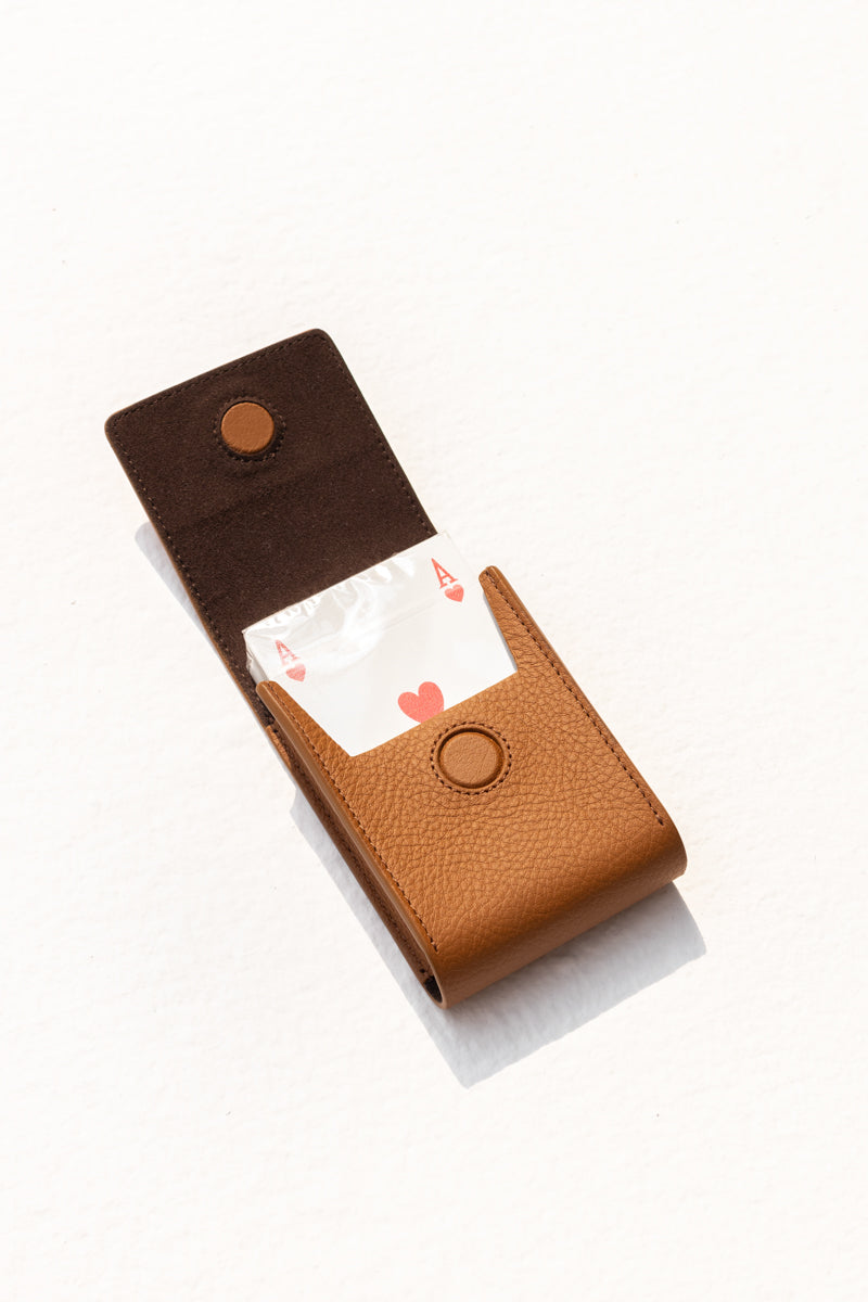 Playing Card Leather Pochet