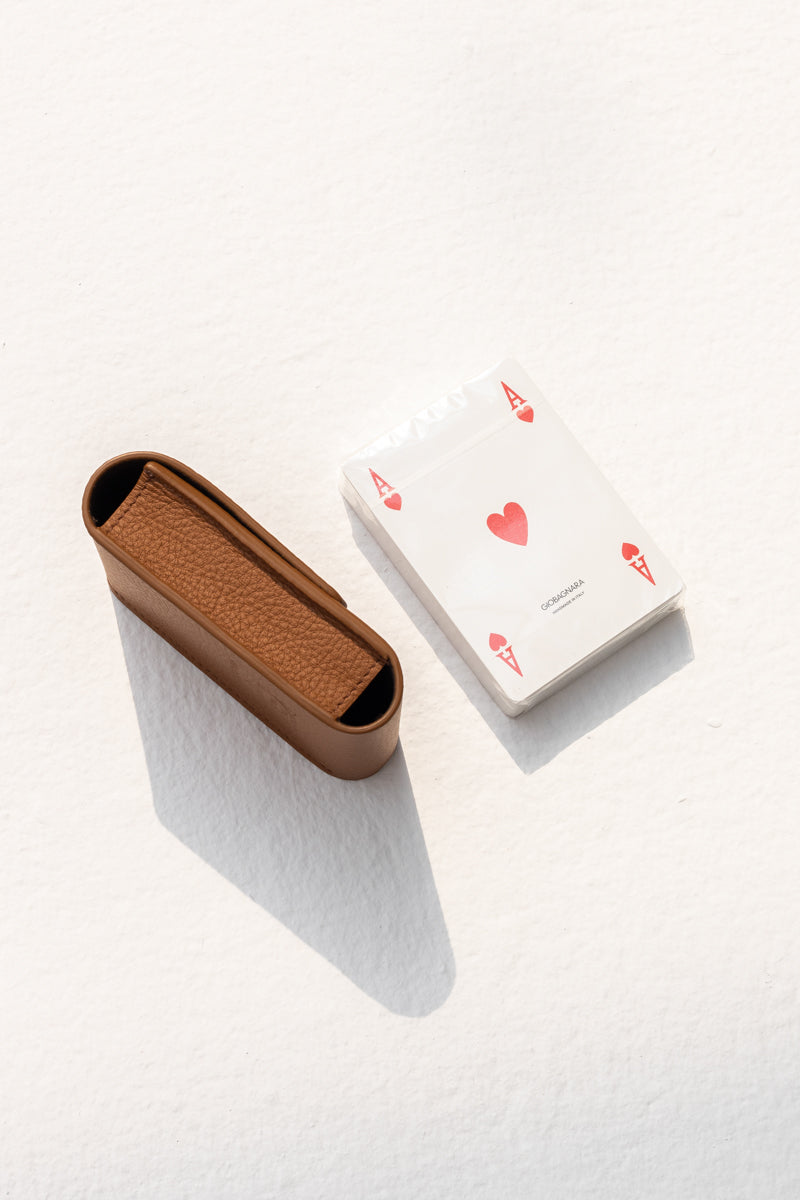 Playing Card Leather Pochet