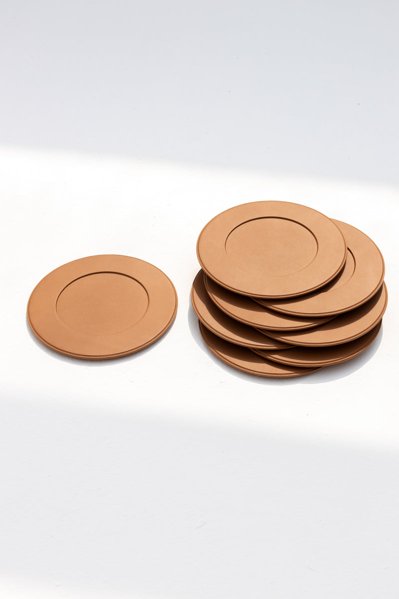 Leather Underplate Sets of 8