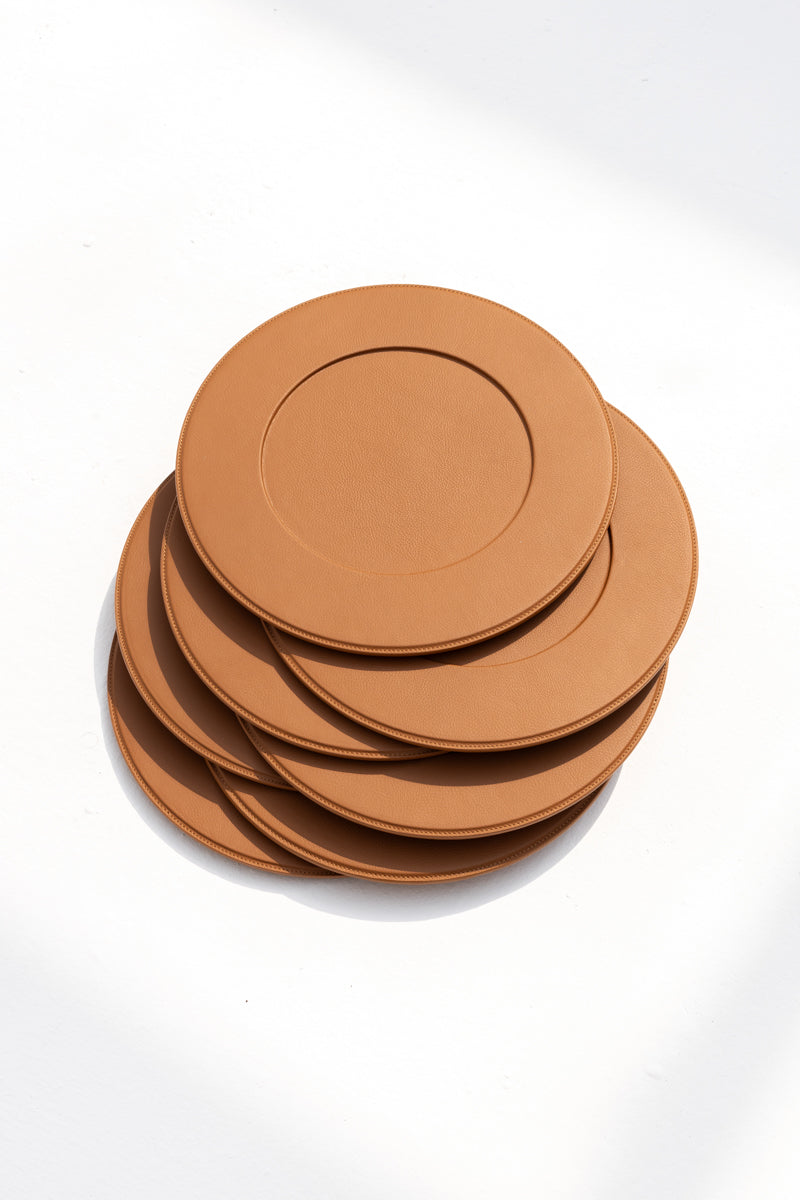 Leather Underplate Sets of 8