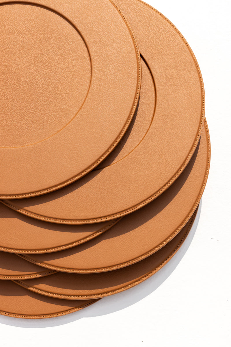 Leather Underplate Sets of 8