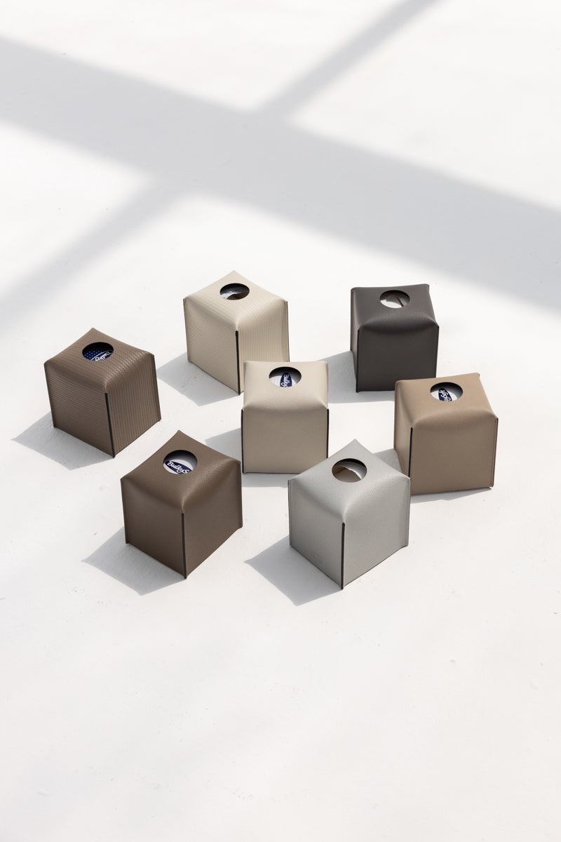 Square Tissue Box in Lightgrey