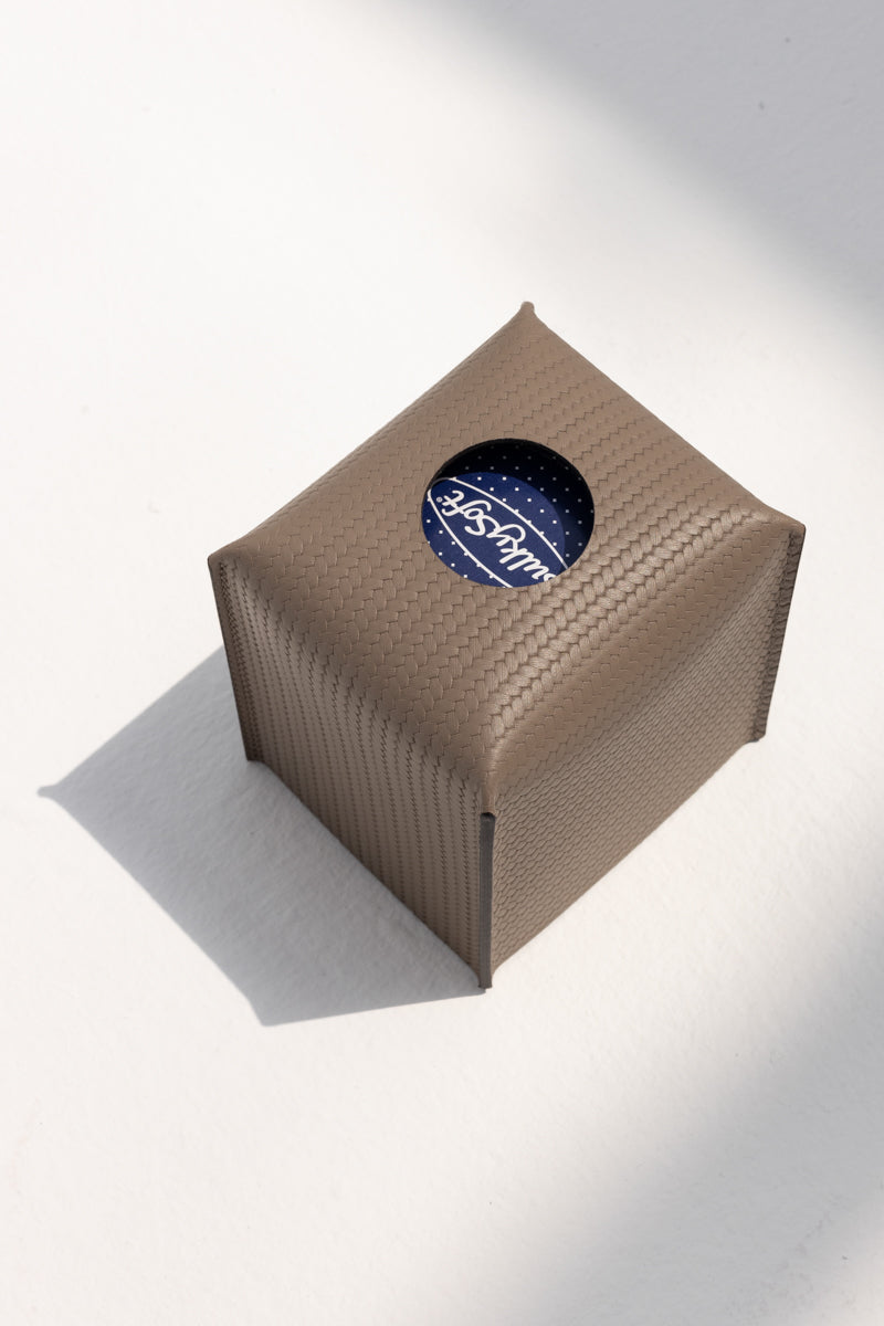 Square Tissue Box in Firenze Taupe