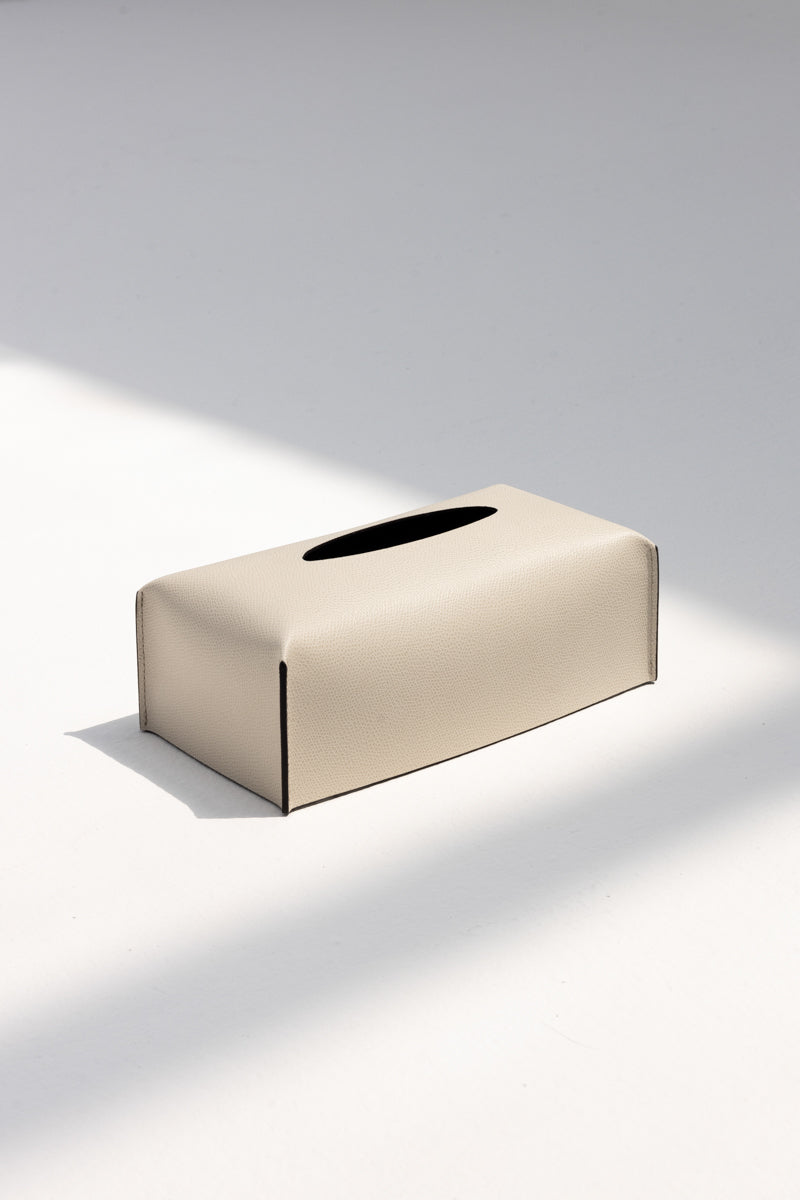 Rectangular Tissue Box in Cream