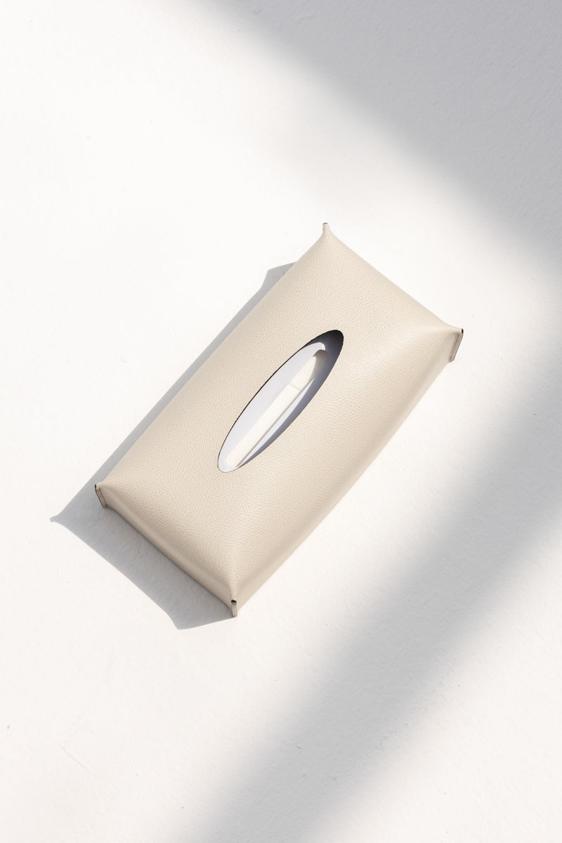Rectangular Tissue Box in Cream