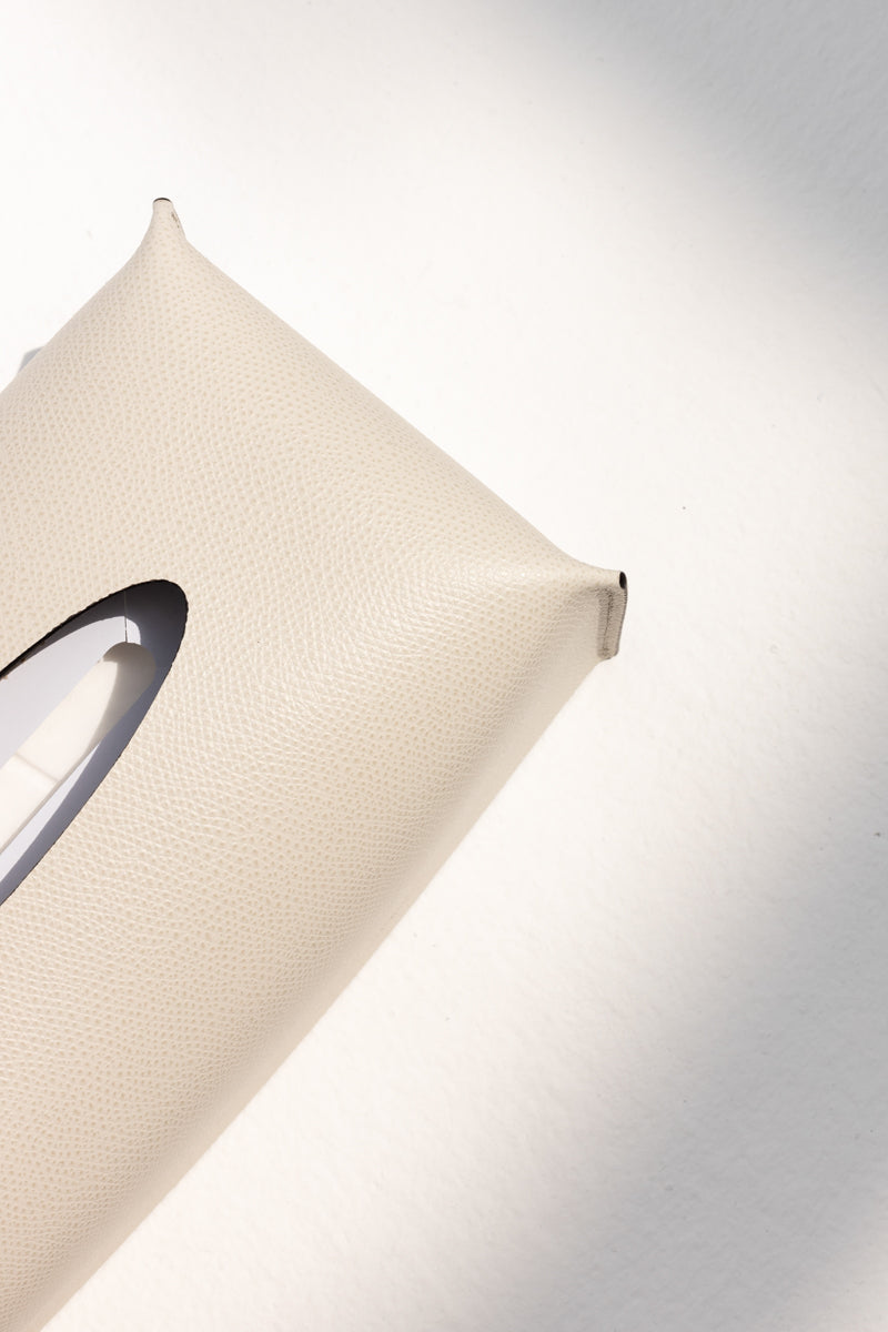 Rectangular Tissue Box in Cream