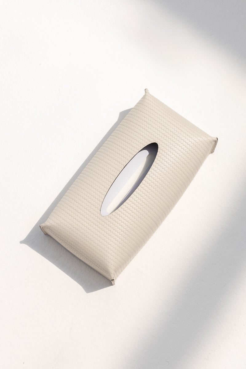 Rectangular Tissue Box in Firenze Cream