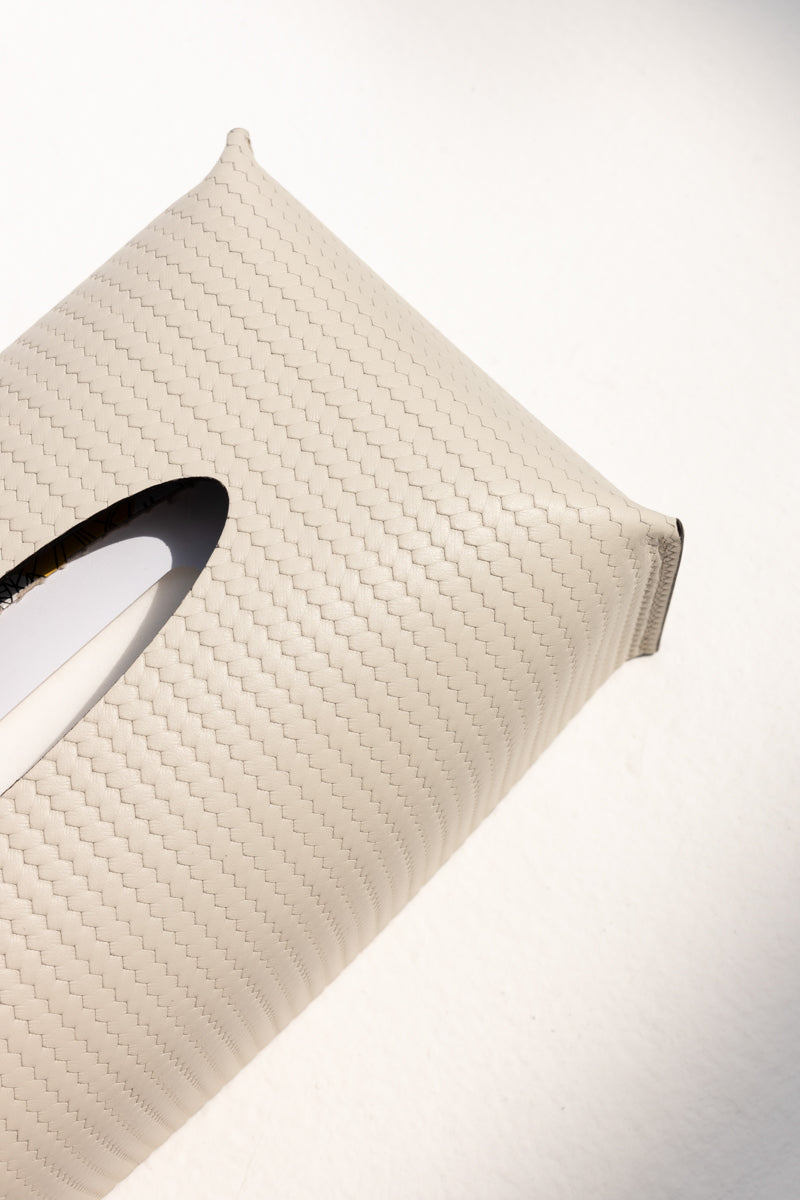 Rectangular Tissue Box in Firenze Cream