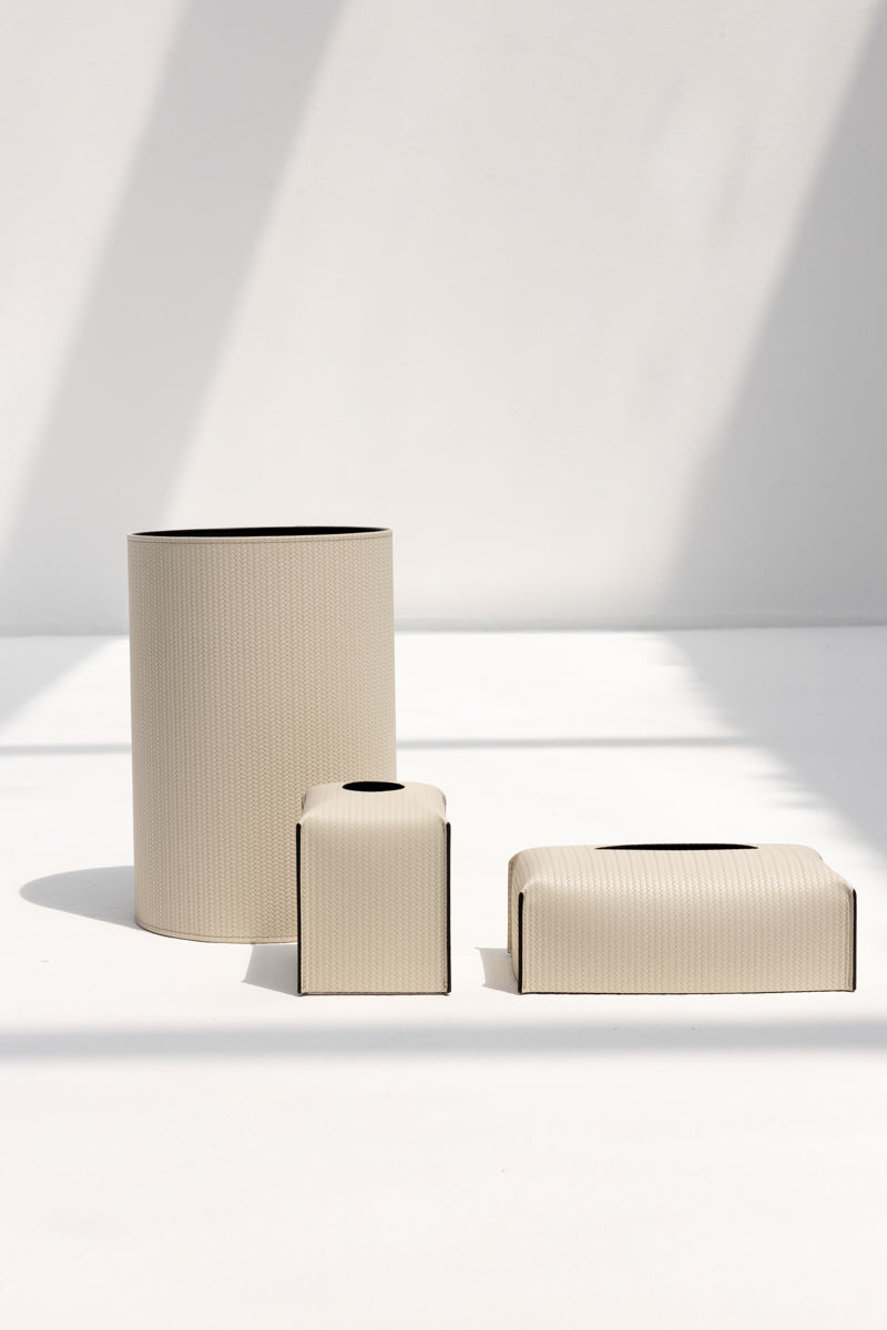 Rectangular Tissue Box in Firenze Cream