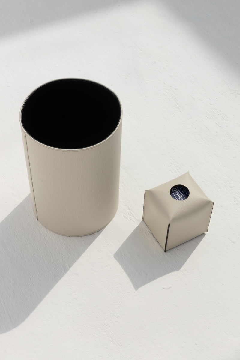Square Tissue Box in Cream