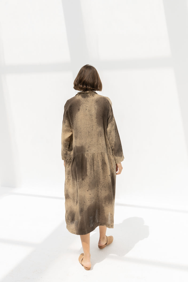 Linen Hand Dye Dress