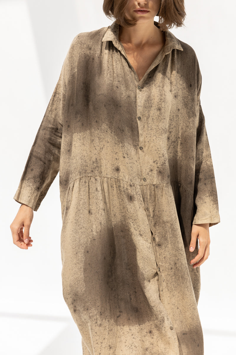 Linen Hand Dye Dress