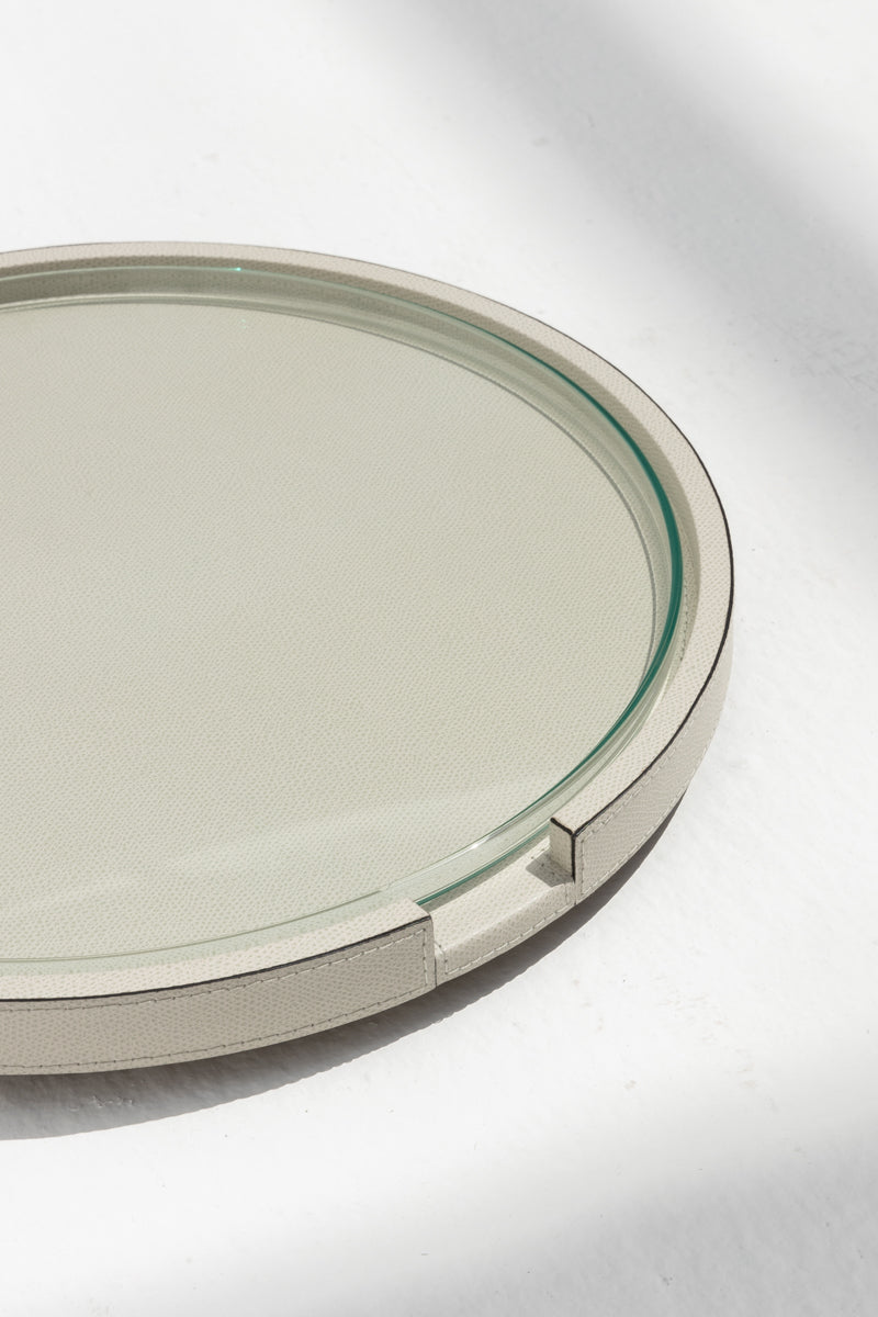 Gourmet Round Tray in Lightgrey