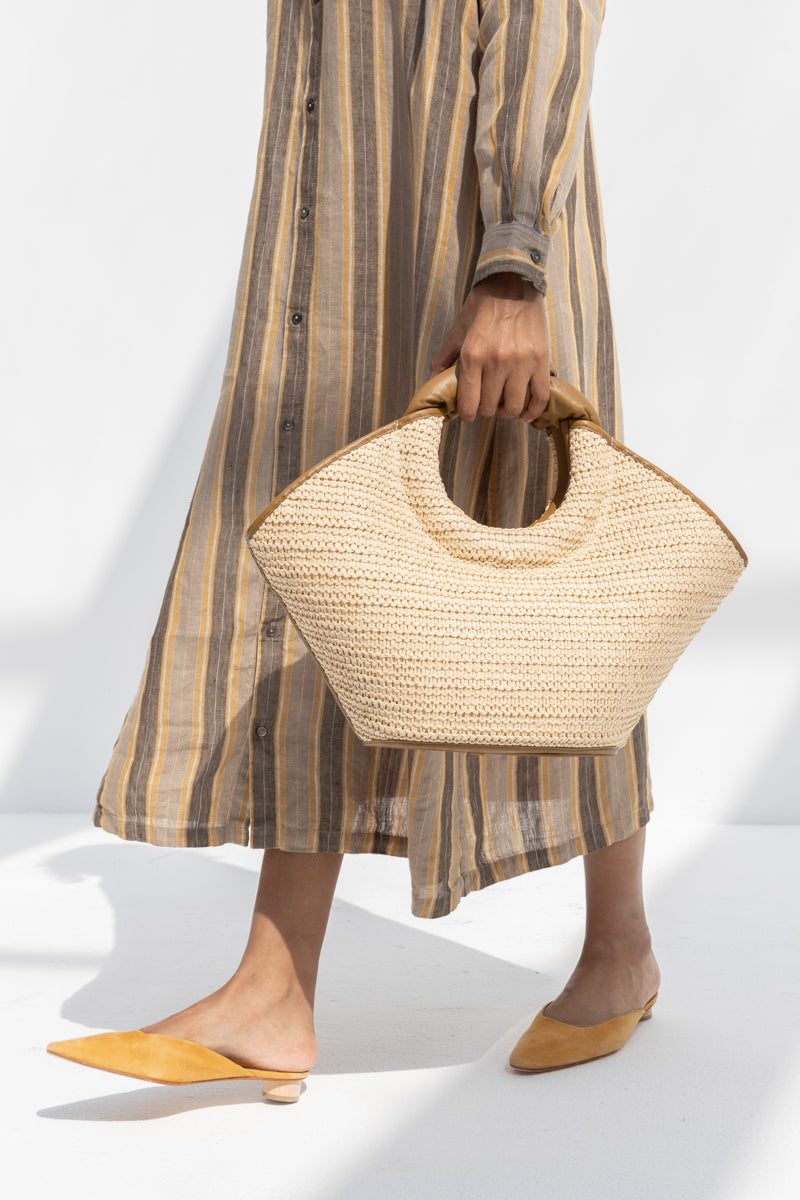 Castell Raffia Tote Bag